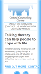 Mobile Screenshot of oxfordcounsellingcentre.com