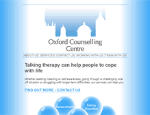 Tablet Screenshot of oxfordcounsellingcentre.com